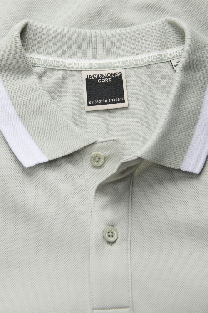 JCOHASS LOGO POLO SS SMU 12279905 AQUA GRAY